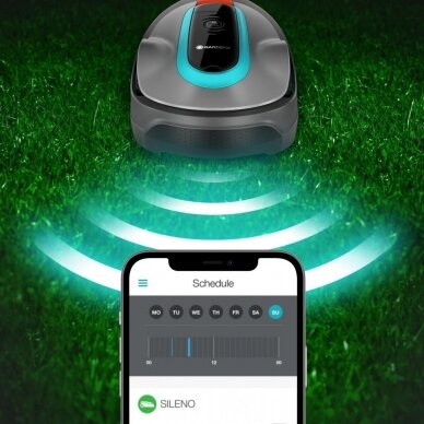 Vejos robotas Gardena Smart Sileno City 500 9